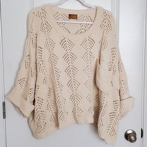 Lizard Thicket Chunky Creme Sweater